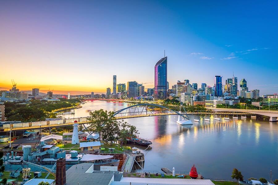 river at twilight