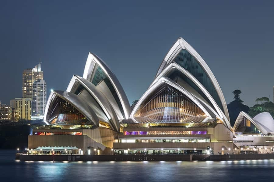 opera house at night