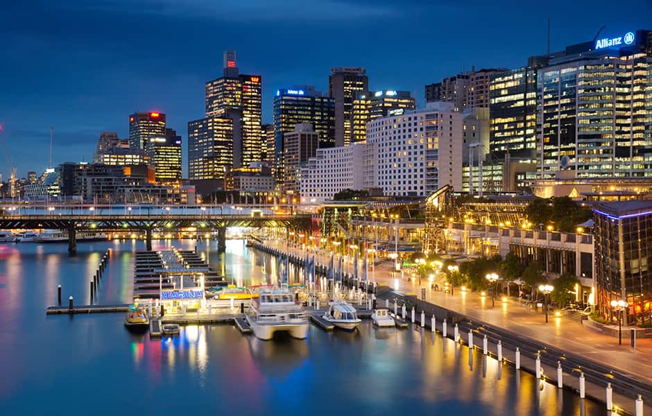 seafront and buildings sydney