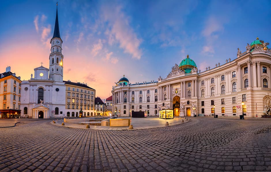 st michaels square in vienna austria