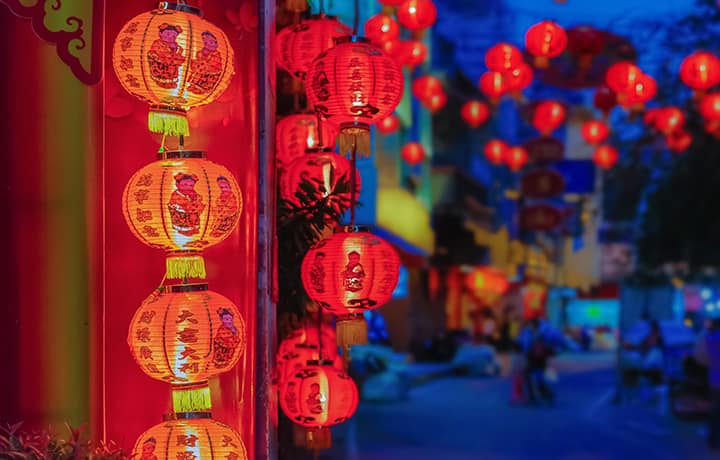 chinese new year lanterns china