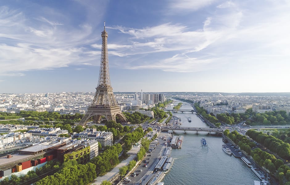 view of the eiffel tower in paris