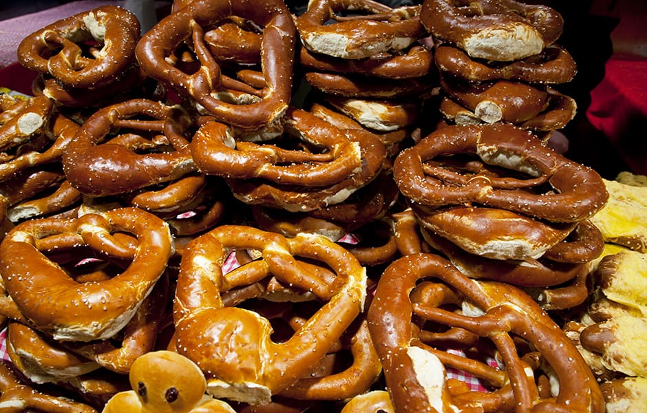 freshly baked german bread in local germ bakery