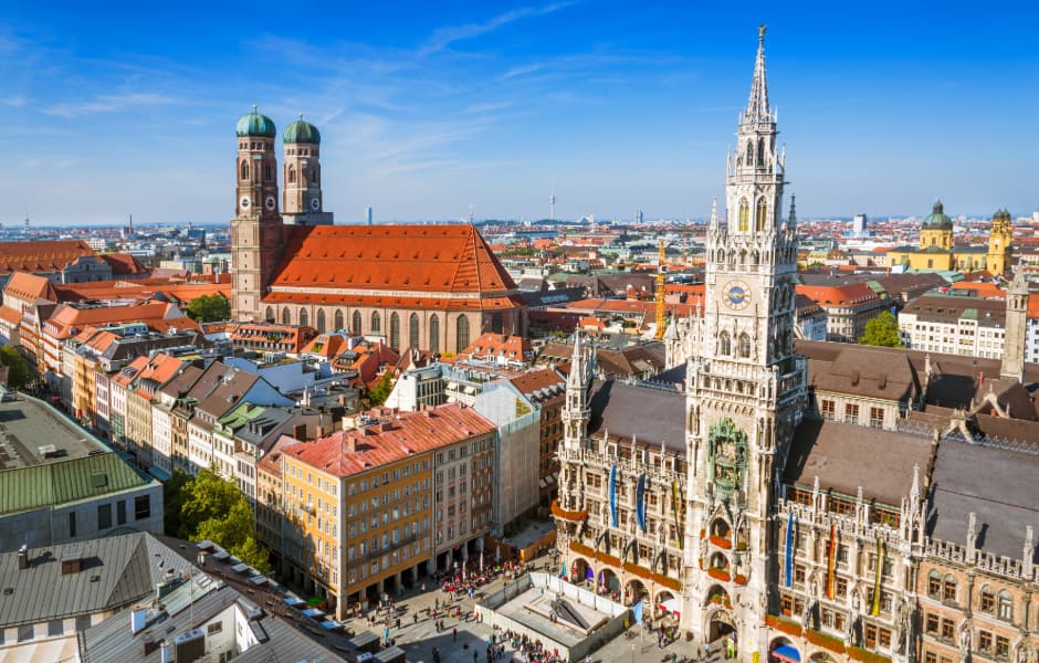 munich at night skyline