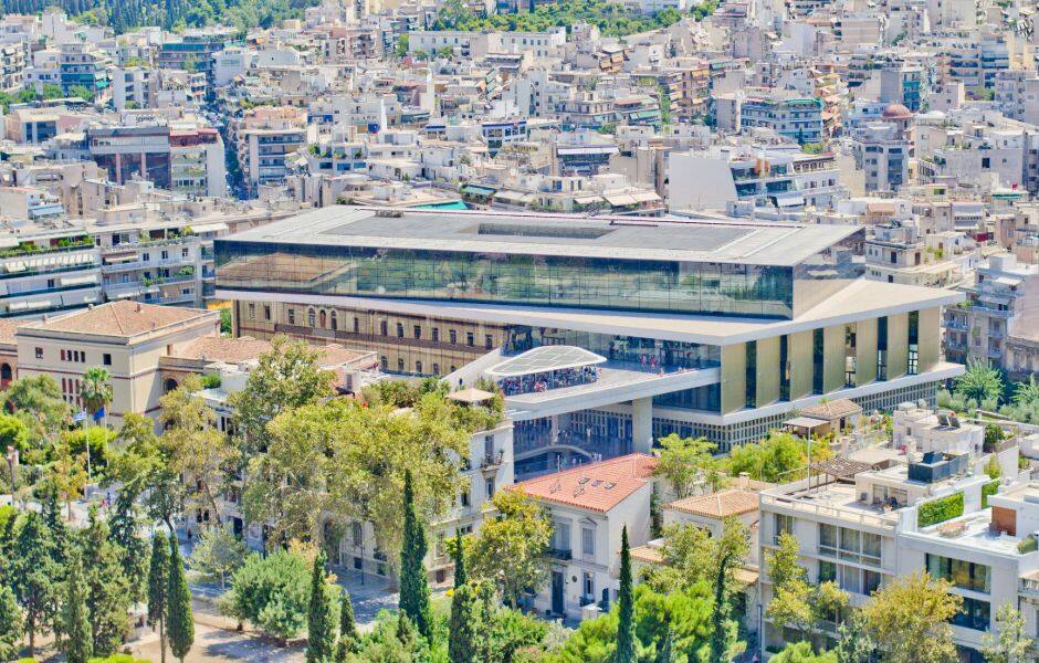 view of acropolis museum in athens