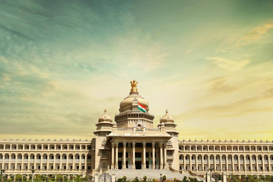 view of vidhana soudha in bengaluru