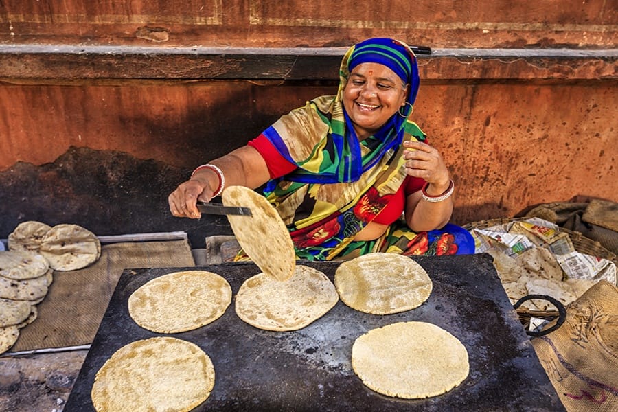 chapatti vendor 