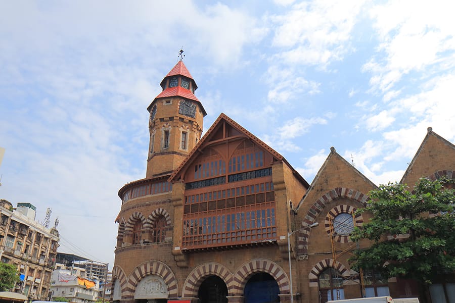 exterior shot of the crawford market building in abu dhabi