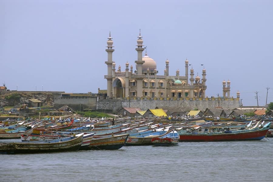 boats by the palace 