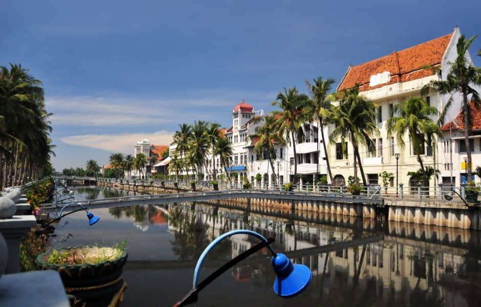 kali besar canal in jakarta