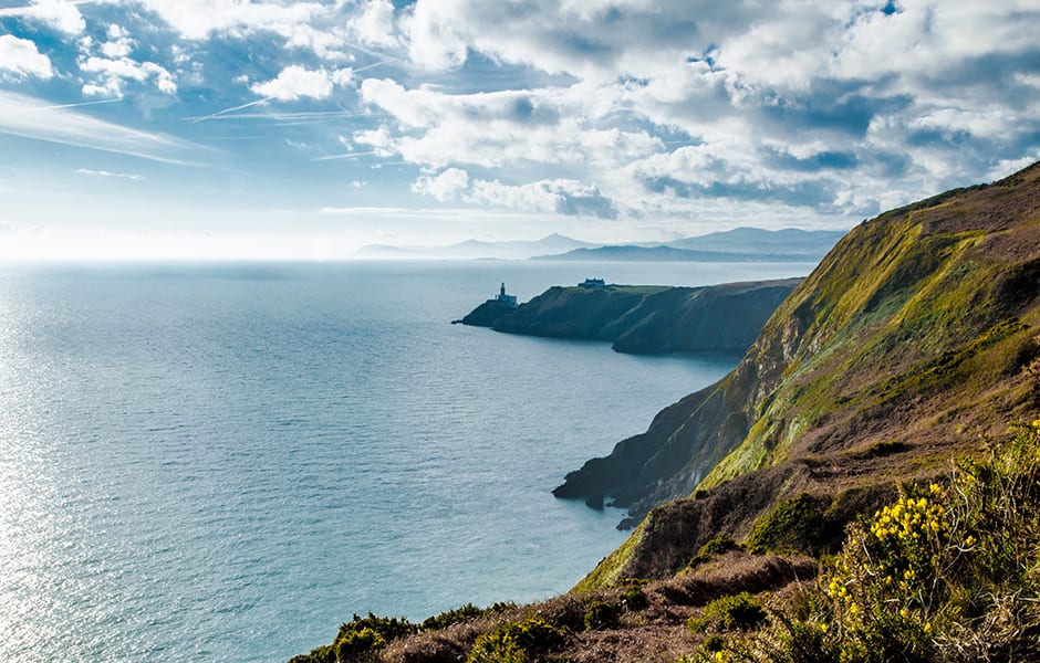 view of the coast of dublin ireland