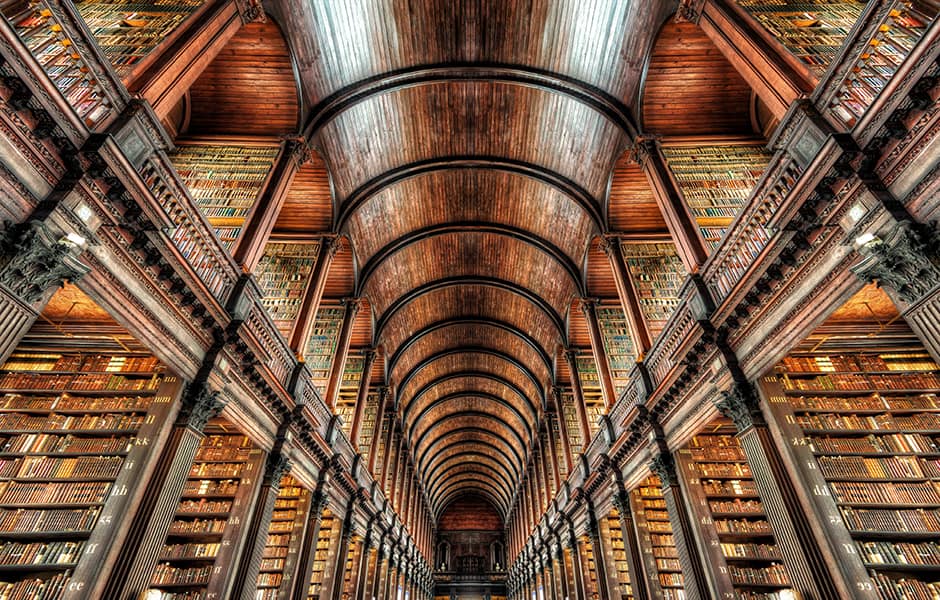 inside the impressive collection of library books in trinity college dublin 