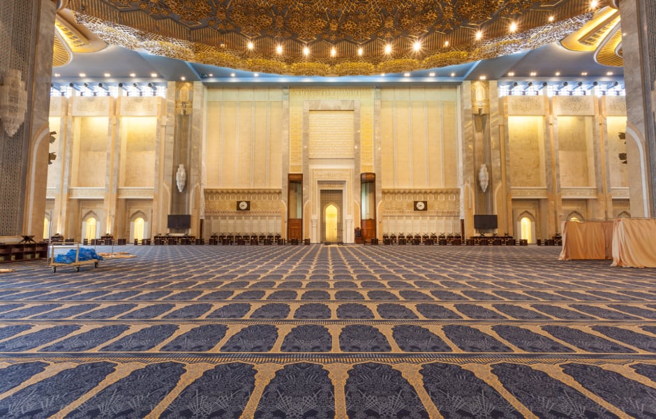 interior of the grand mosque kuwait city