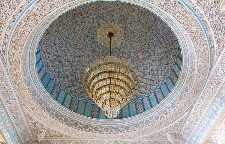 interior of the grand mosque kuwait city