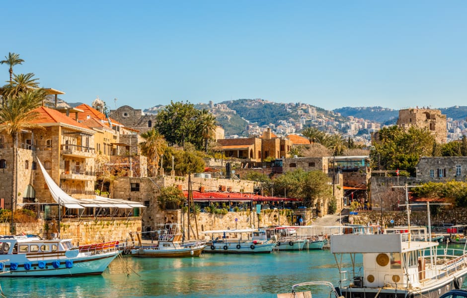 mediterranean jbeil port lagoon lebanon