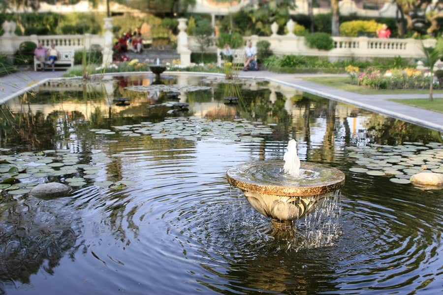 garden fountain