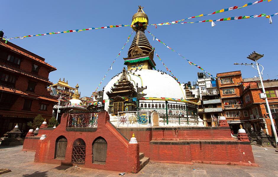 kathesimbhu stupa situated in the old town kathmandu city