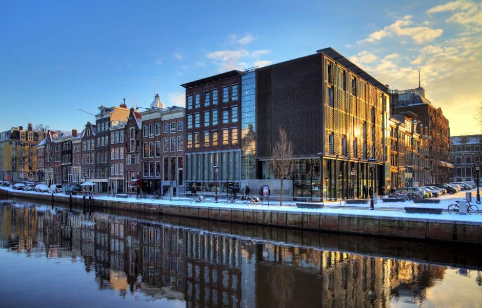 anne franks house in amsterdam in the netherlands 