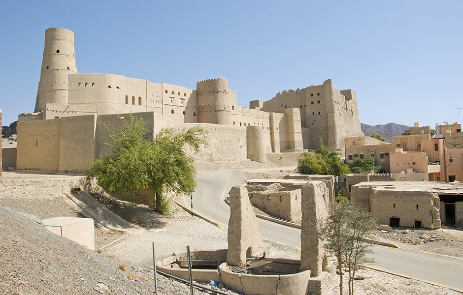 nizwa bahla fort during the day in muscat oman