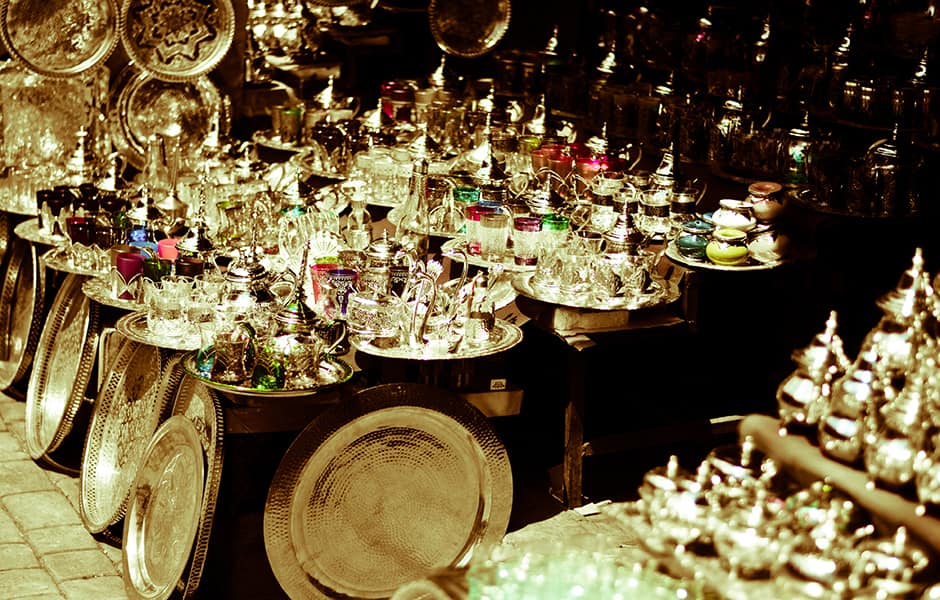 market stalls selling local gift items and souvenirs