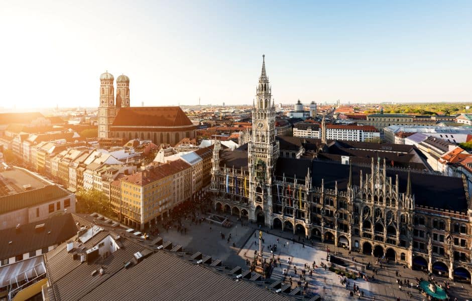 cityscape of munich in germany