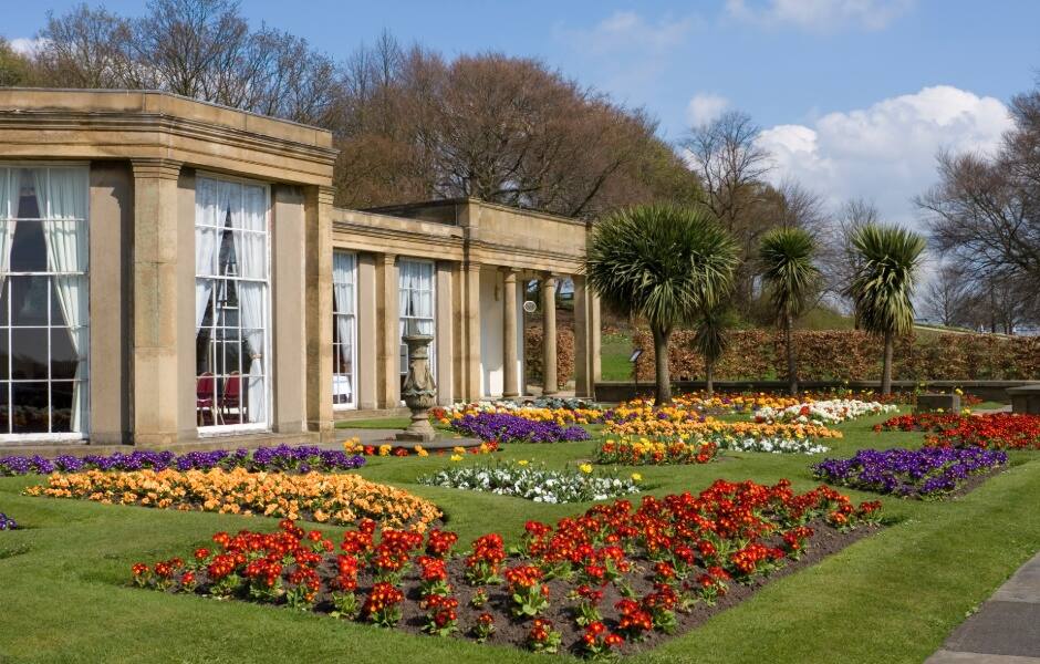 the orangery and gardens at heaton park manchester