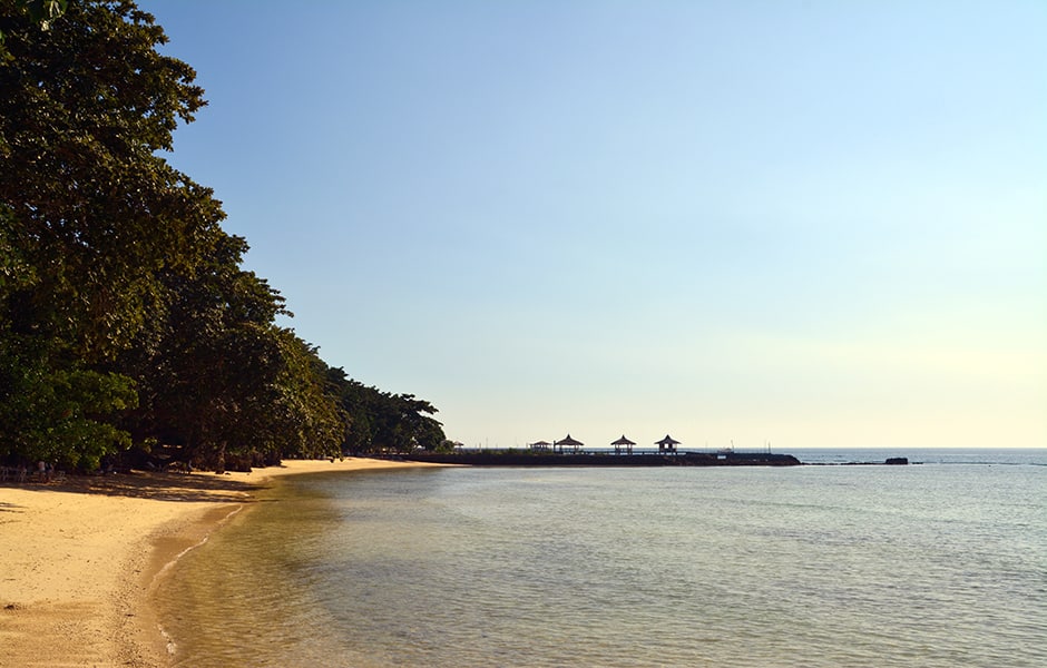 tropical landscape of samal island in davao