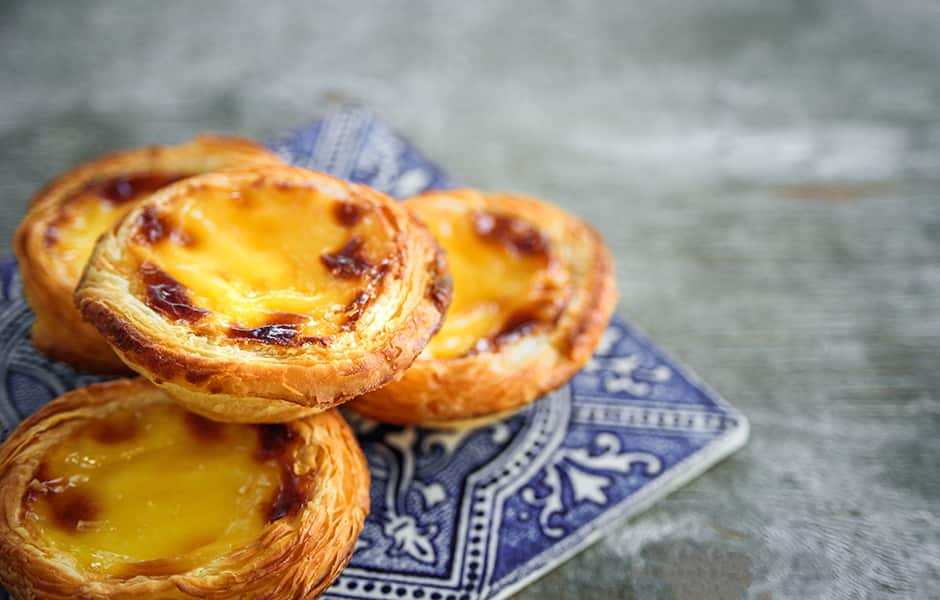 portuguese egg tart dessert 