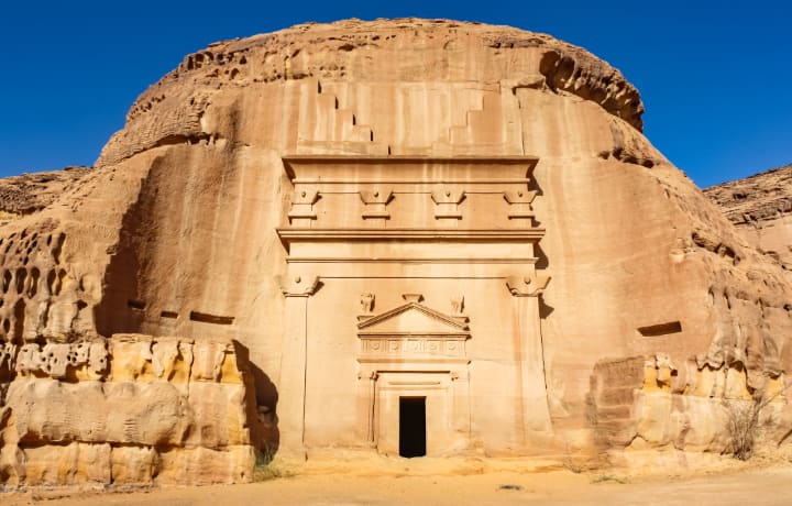 tombs in mada in saleh saudi arabia