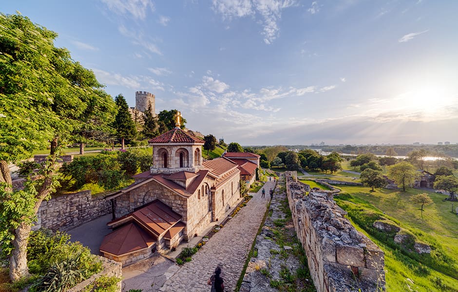 belgrade fortress and kalemegdan park serbia