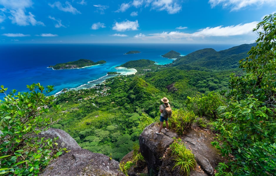 morne seychellois national park on mahe island in the seychelles