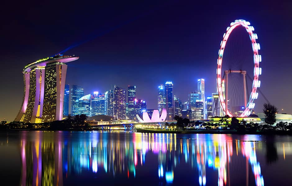 singapore marinabay at night 