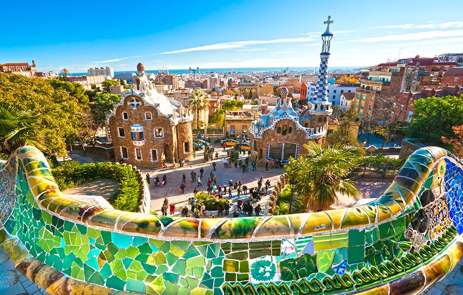 park guell barcelona spain