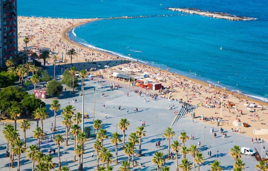 beach in barcelona