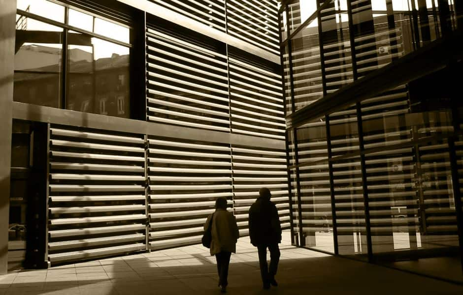 view of the reina sofia museum madrid spain