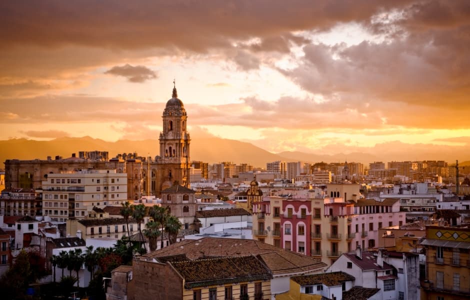 malaga historic old town, home to the pablo picasso museum 