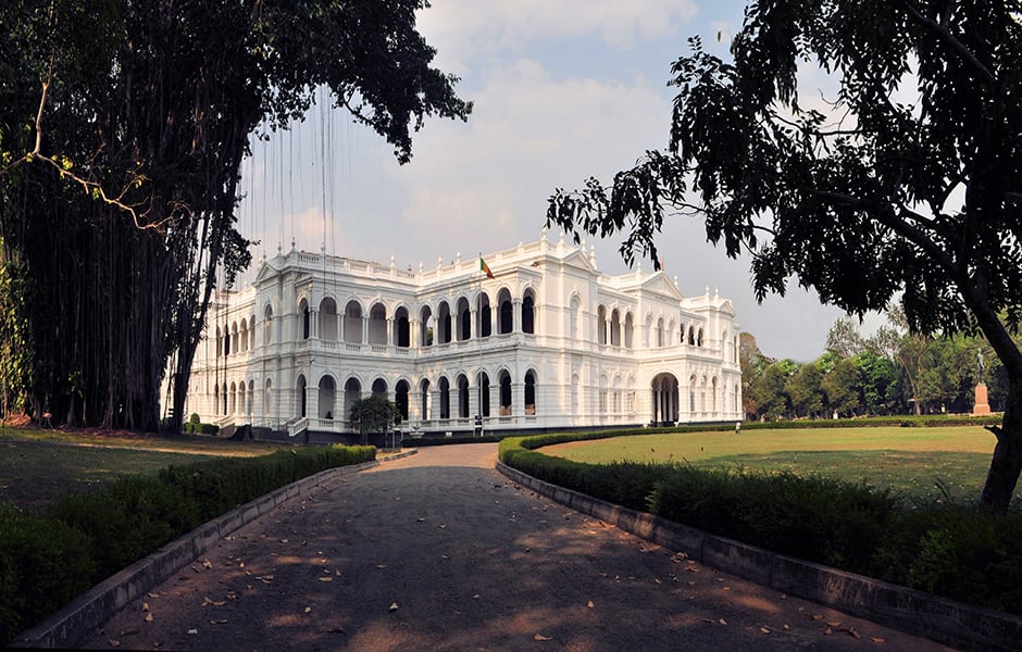 colonial style building of the national museum of colombo