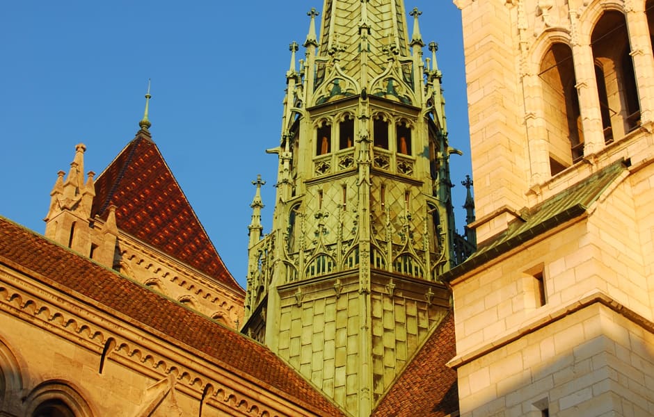 view of st pierre cathedral in geneva