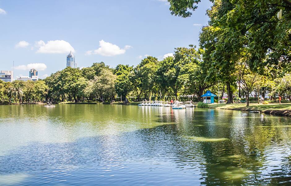 river side views in bangkok 