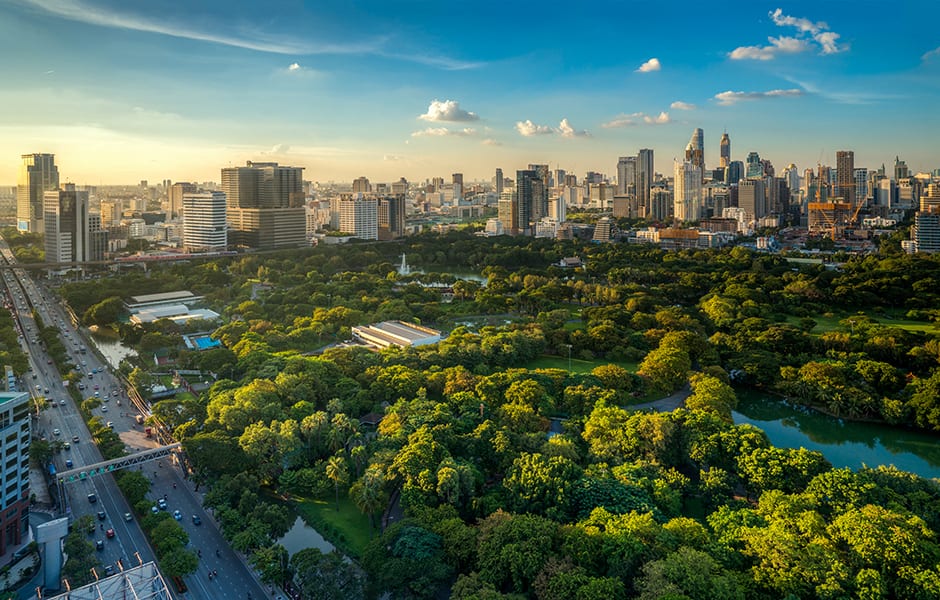 view of lumpini park bangkok