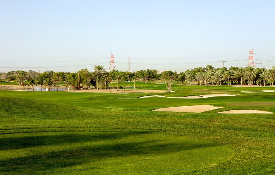 green golf course in abu dhabi