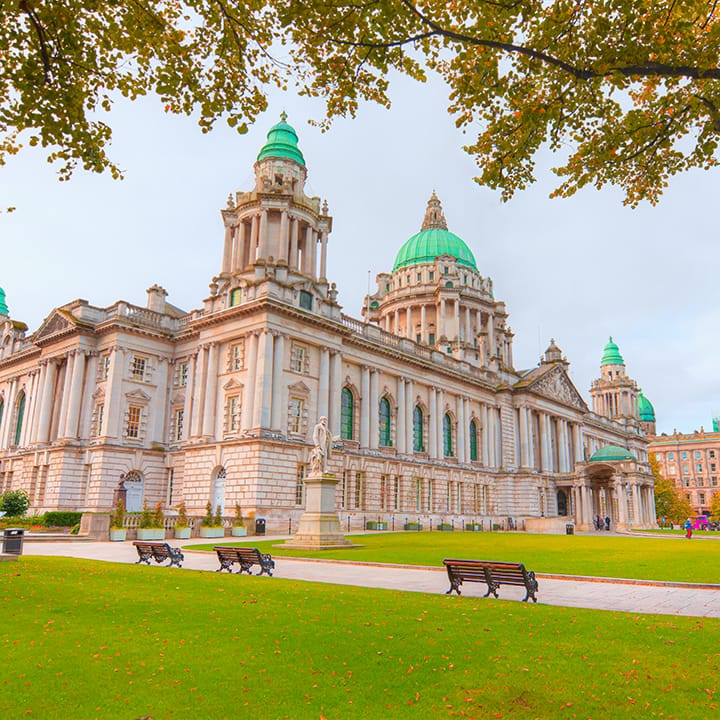 city hall of belfast northern ireland uk