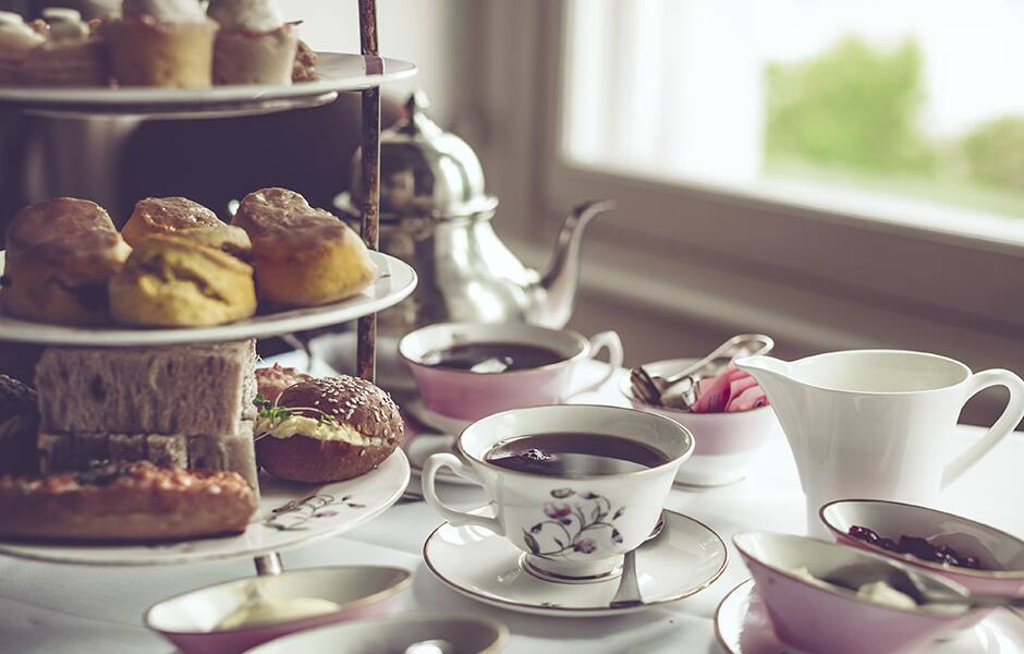 perfect spot to enjoy a slice of cake and cup of tea