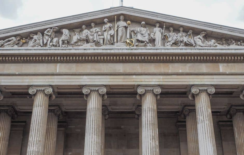 view of british museum in london