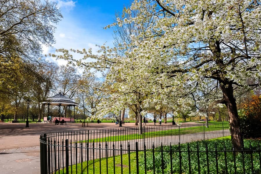 regents park in the sunshine