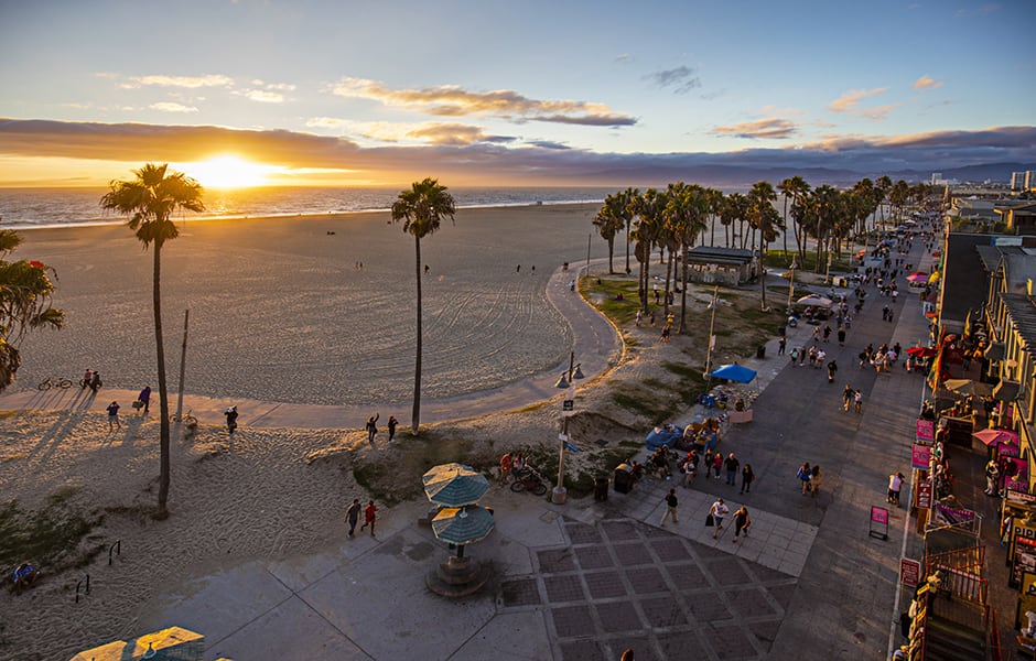 beach and sea front los angeles