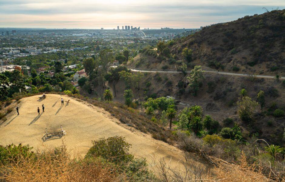 Hiking trail Runyon in los angeles 