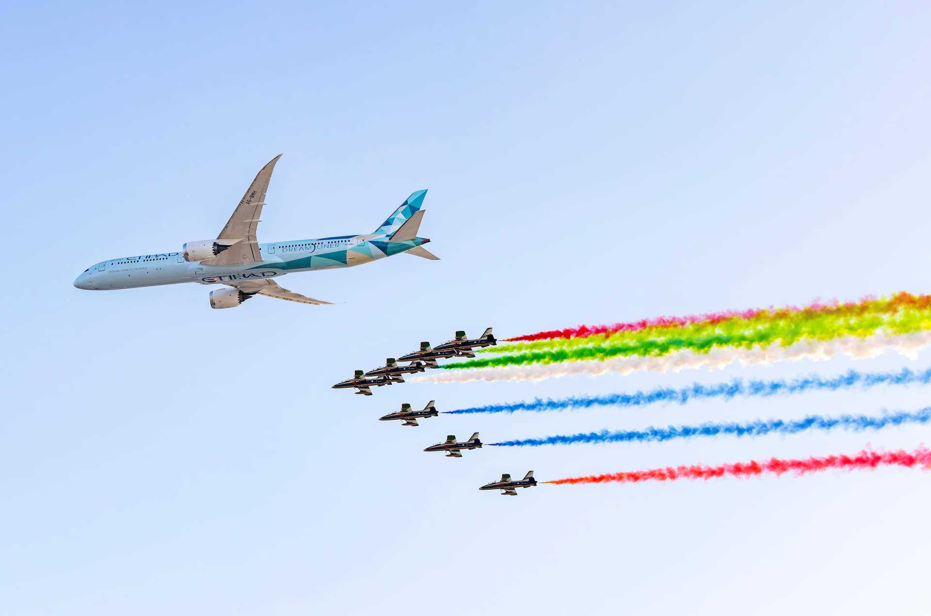 Etihad Airways celebrates 20th Anniversary with iconic fly-past at Formula 1 Etihad Airways Abu Dhabi Grand Prix