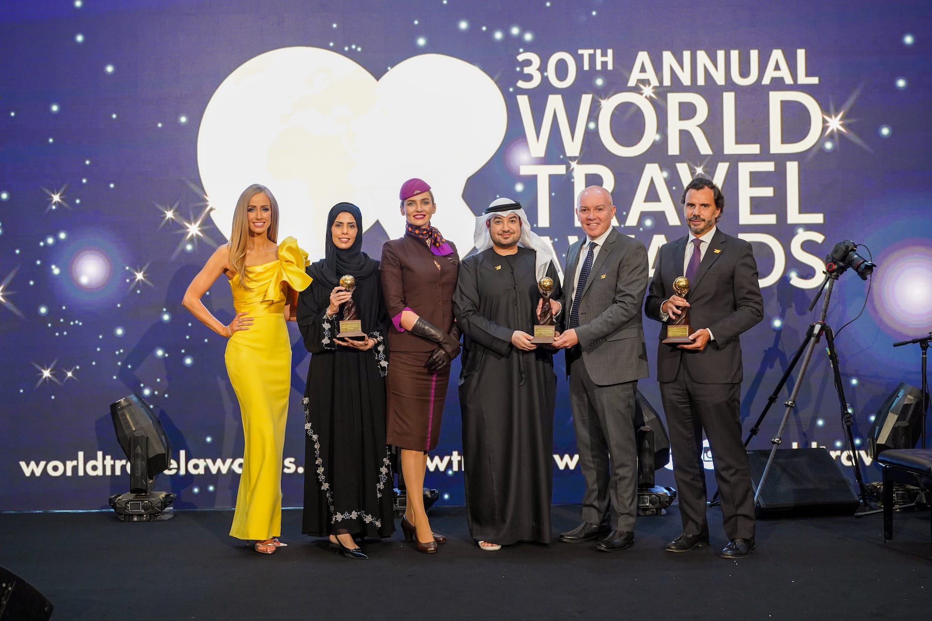 Etihad Airways wins hat-trick at the final of the World Travel Awards 2023