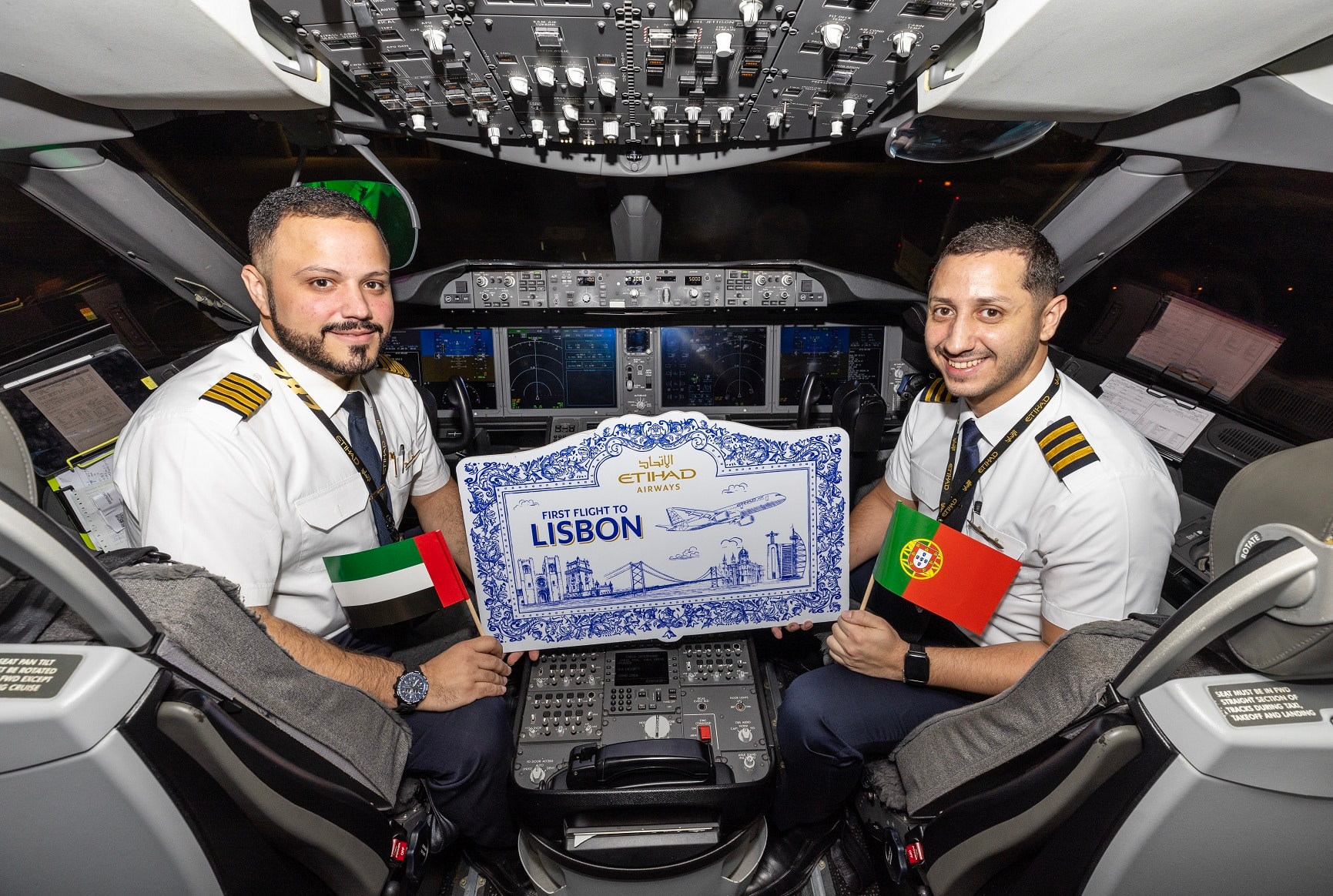 Etihad says Olá to Portugal as inaugural flight lands in Lisbon